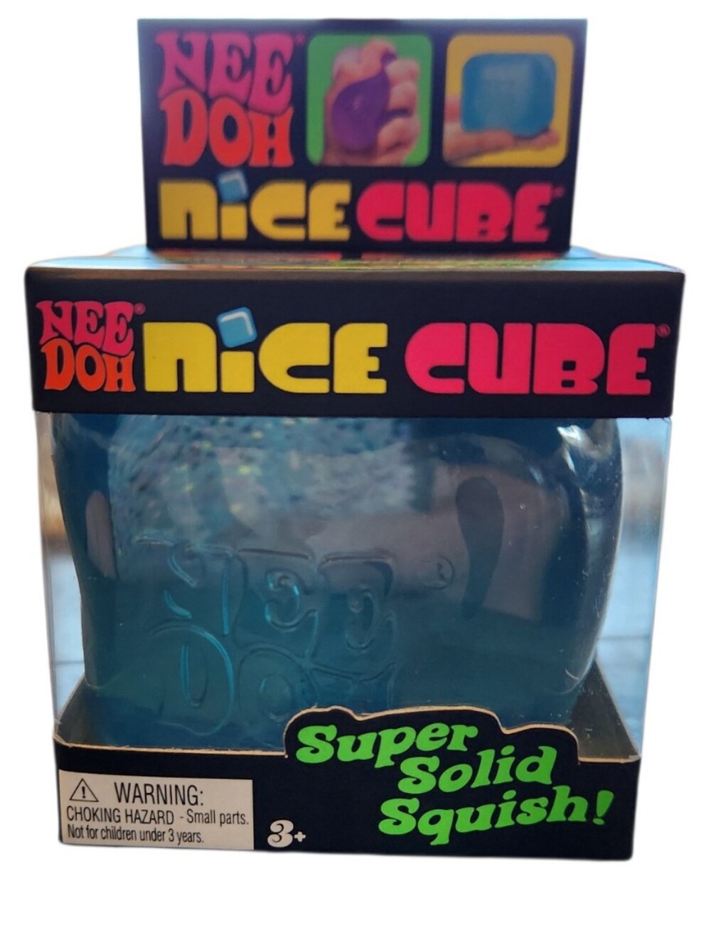 NEW NeeDoh Nice Cube Super Solid Squish "The Squish That Resists" Teal Squeeze